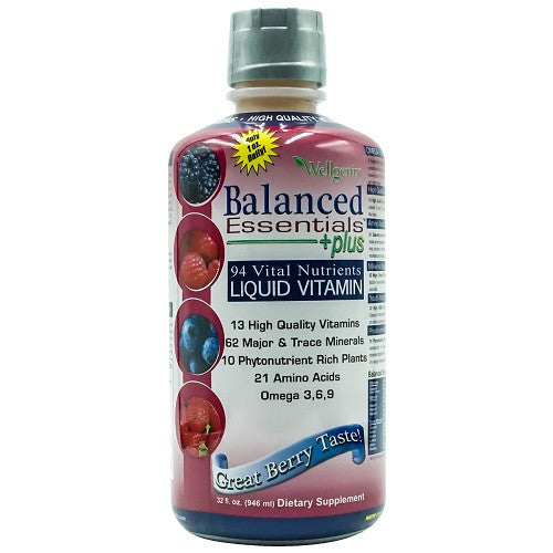 Heaven Sent Naturals Balanced Essentials 94 Vital Nutrients Liquid Vitamin, Berry, 32 Oz